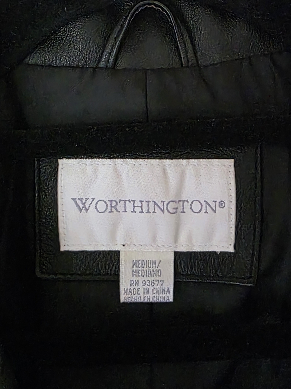 Vintage Worthington| Black Lambskin Leather Belted Women's Jacket - Moto Style M - Picture 8 of 11